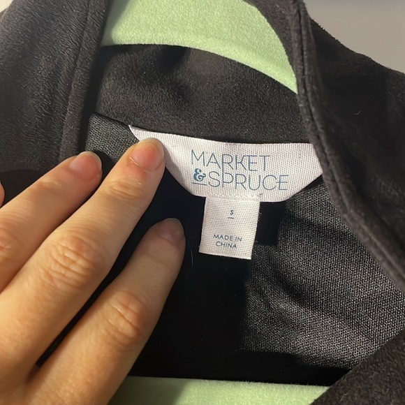 FAUX SUEDE MOTO JACKET - Picture 4 of 4